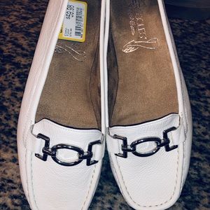 White loafers